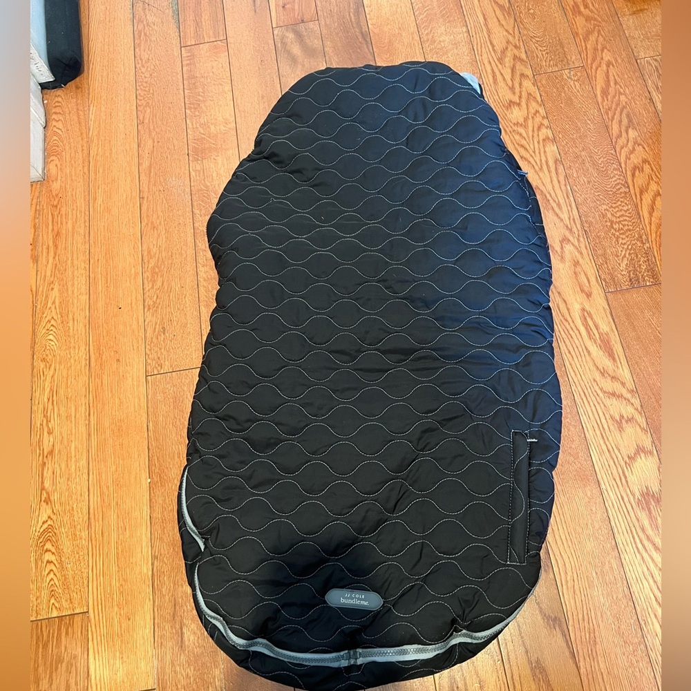JJ Cole Black Quilted Infant Stroller Footmuff